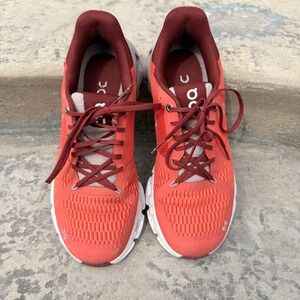 On Running Cloudflyer Speedcard Womens Active Running Shoes Rust-Coral Size 7.5
